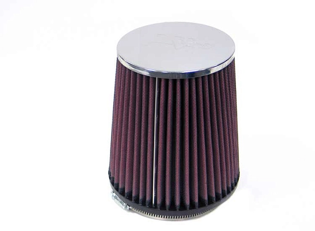 картинка Фильтр нулевого сопротивления универсальный K&N RC-4550   Chrome Filter магазин  StreetTuning 