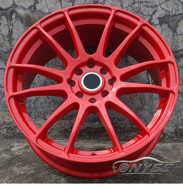 картинка Новые диски RAYS Gram Lights 57 Xtreme R17 4x114,3-4x100 ET38 J7,5 красные магазин  StreetTuning 