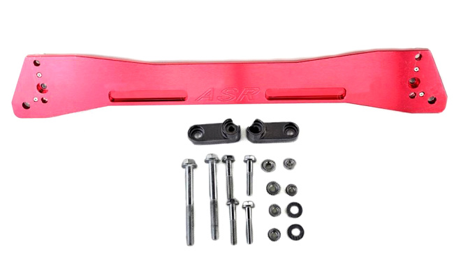 картинка Задний усилитель подрамника ASR style для Honda Civic 1992-1995 г, красный магазин  StreetTuning 