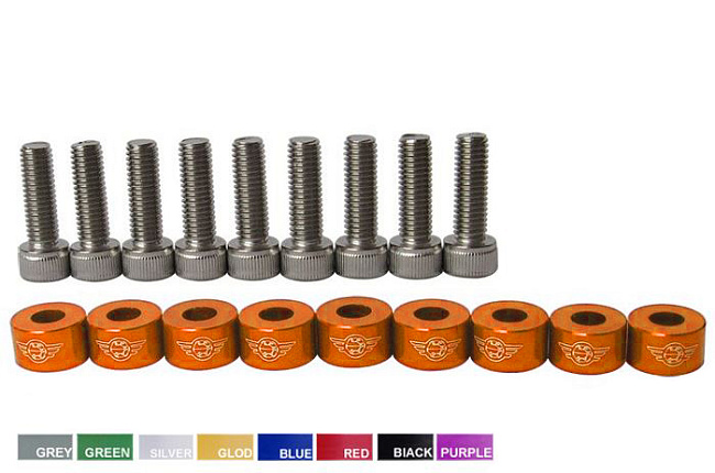 картинка Болты для крепления коллектора на Honda, золотые магазин  StreetTuning 