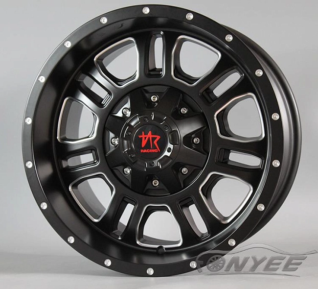 картинка Новые диски Racing 4x4 R17 6x114,3 ET12 J9 черный мат магазин  StreetTuning 