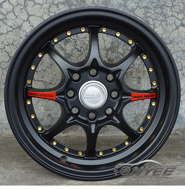 картинка Новые диски RAYS CE28SL R14 4X100/4X110 ET40 J5,5 черные + полированная полка магазин  StreetTuning 
