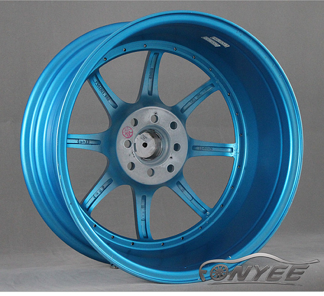 картинка Новые диски RAYS CE28SL R17 4X114,3/4X100 ET38 J7,5 синие + полированная полка магазин  StreetTuning 