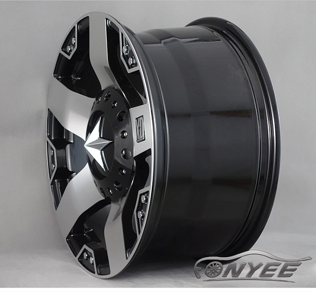 картинка Новые диски KMC XD series Rockstar 1 R20 6X139,7/6X135 ET18 J8,5 черный мат + серебро магазин  StreetTuning 