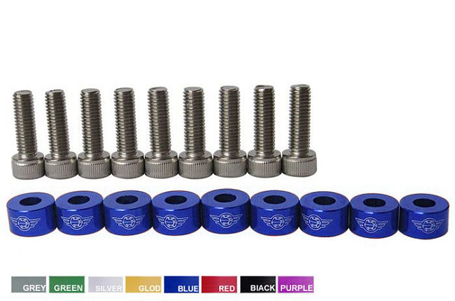 картинка Болты для крепления коллектора на Honda, синий магазин  StreetTuning 