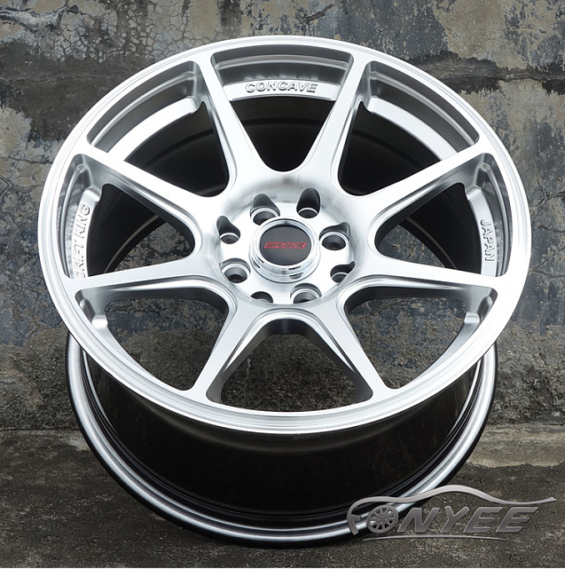 картинка Новые диски BRAVE R16 4x114,3 ET30 J8 серебристые магазин  StreetTuning 