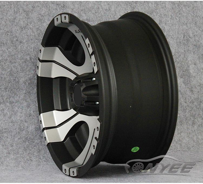 картинка Новые диски Alado R16 6х139,7 J8 ET-10 черные + серебро магазин  StreetTuning 