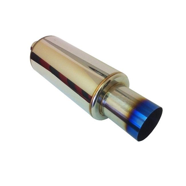 картинка Прямоточная банка HKS Style серии Jasma, с напылением D - 51 x 89 мм L - 380 мм магазин  StreetTuning 