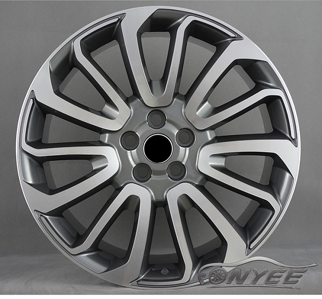 картинка Новые диски Range Rover Autobiography Wheels HSE Sport R21 5x120 ET49 J9,5 серый глянец + серебро магазин  StreetTuning 