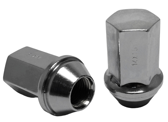 картинка Гайка Starleks M14х1,5x46 конус, высота 46мм, закрытая, ключ 22мм, хром (801948V46) магазин  StreetTuning 