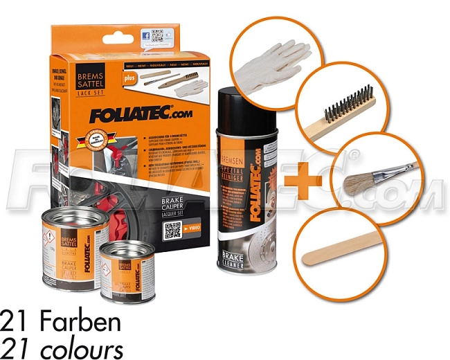 картинка Краска для суппортов FOLIATEC серая темная под карбон металлик Carbon Metallic (2170) магазин  StreetTuning 