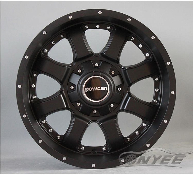 картинка Новые диски Powcan R17 J9 ET0 6x139,7 черный мат магазин  StreetTuning 