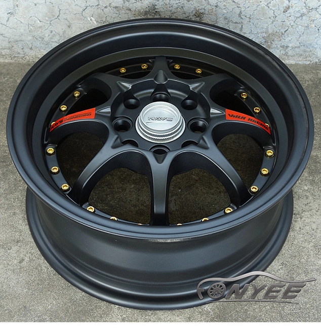 картинка Новые диски RAYS CE28SL R14 4X100/4X110 ET40 J5,5 черные + полированная полка магазин  StreetTuning 