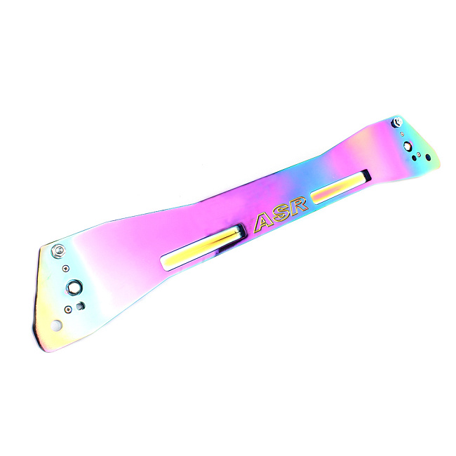 картинка Задний усилитель подрамника ASR style для Honda Civic 1992-1995 г, неохром магазин  StreetTuning 