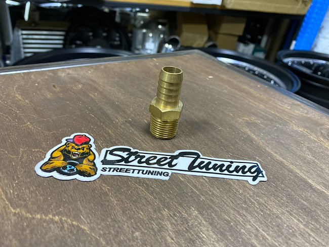 картинка Фитинг-штуцер под шланг 16 мм - резьба m21 латунь магазин  StreetTuning 