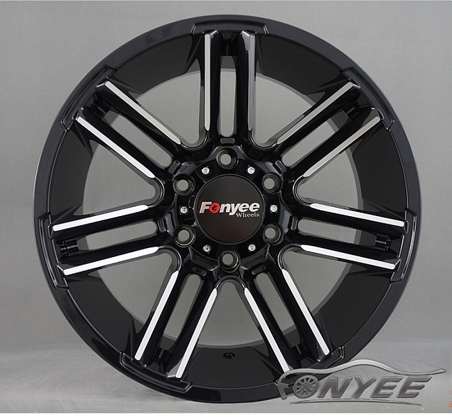 картинка Новые диски K-II RacingLine R17 6х139,7 ET-10 J9 серебро + черный магазин  StreetTuning 