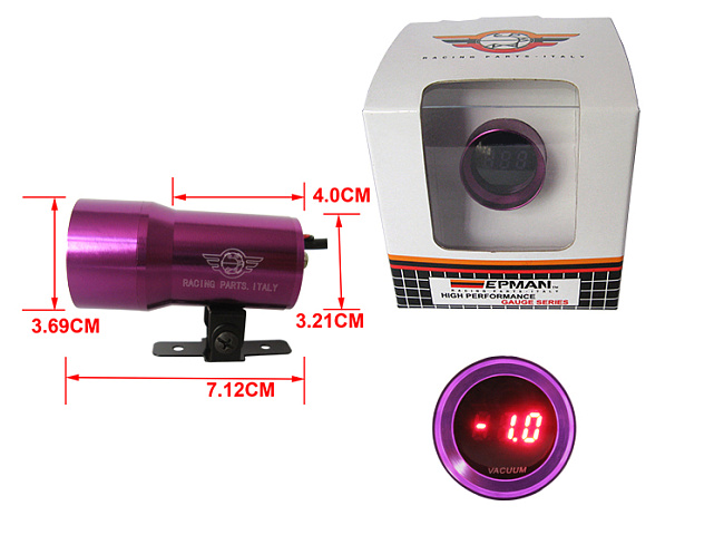 картинка Датчик вакуума Epman 37 мм , фиолетовый магазин  StreetTuning 