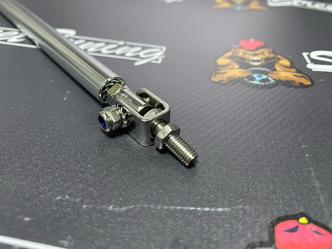 картинка Крепеж губы бампера 150 мм, универсальный, серебряная, 2шт магазин  StreetTuning 