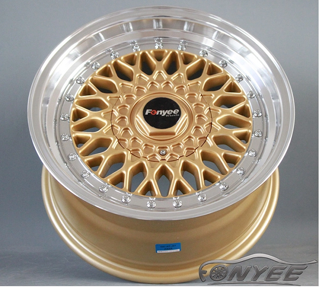 картинка Новые диски BBS RS R16 4X100/4X108 ET20 J9 золото + полированная полка магазин  StreetTuning 