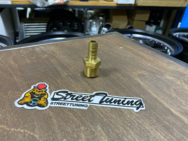 картинка Фитинг-штуцер под шланг 12 мм - резьба m21 латунь магазин  StreetTuning 