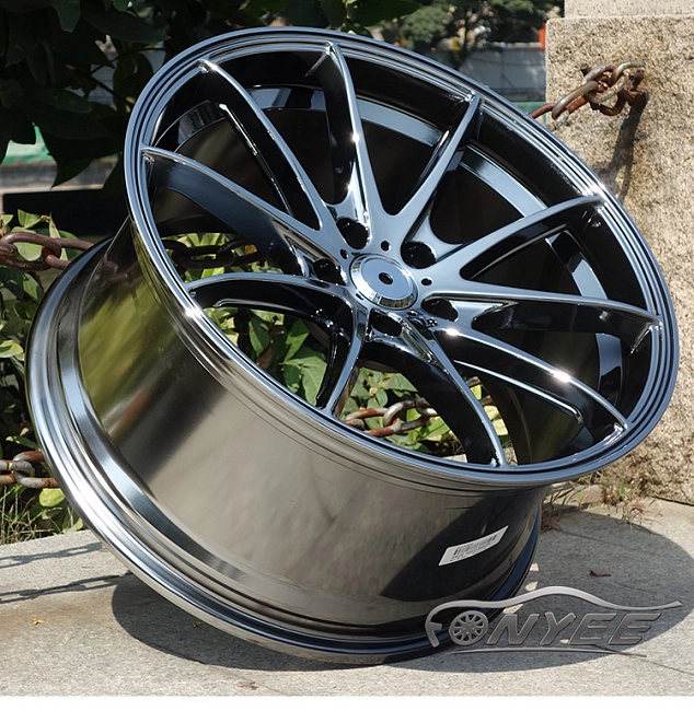 картинка Новые диски Rays G25 R18 5X100 ET38 J8 черный хром магазин  StreetTuning 