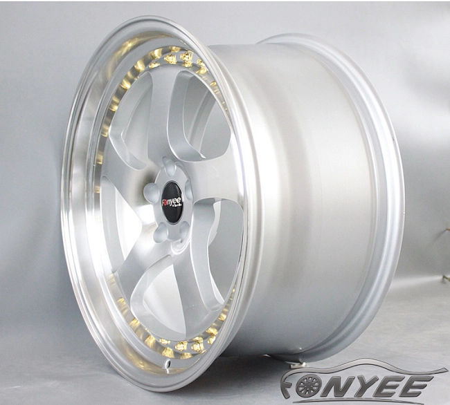 картинка Новые диски Rotiform TMB Flat R17 5х114,3 ET40 J7,5 серебро + полированная полка магазин  StreetTuning 