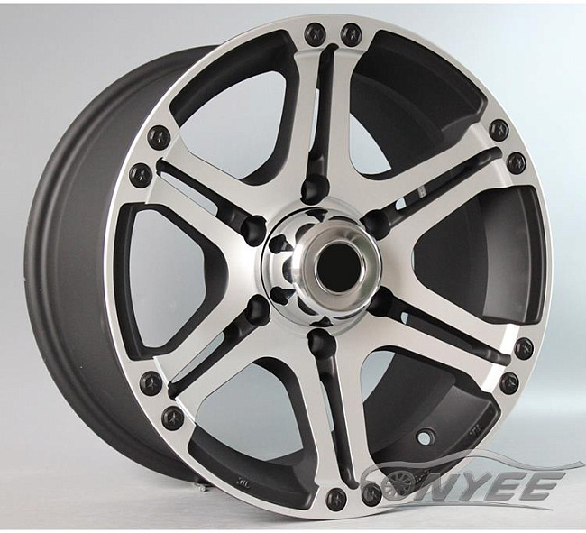 картинка Новые диски MF-959 R16 6X139,7 ET0 J8 черный мат + серебро магазин  StreetTuning 