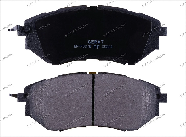 картинка Передние тормозные колодки Gerat BP-F037N (Subaru Legacy, Outback, Tribeca) магазин  StreetTuning 