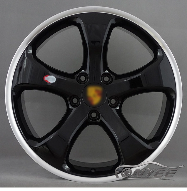 картинка Новые диски Porsche модель 1 R20 5X130 ET50 J9 черные+серебро магазин  StreetTuning 
