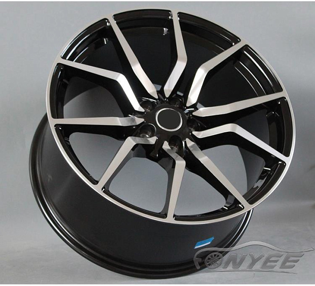 картинка Новые диски Fonyee Model 7 R19 5X112 ET35 J8,5 черный + серебро магазин  StreetTuning 