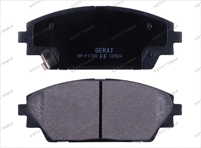 картинка Передние тормозные колодки Gerat BP-F178N (Mazda 3,
Mazda Axela) магазин  StreetTuning 