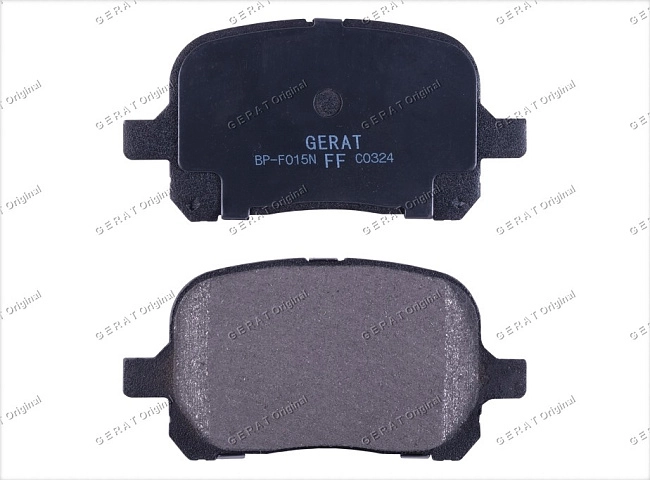 картинка Передние тормозные колодки Gerat BP-F015N (Lexus ES300, RX300/ 
Toyota Avalon, Camry, Camry Gracia, Camry Solara, Gaia, Harrier, Mark II, Nadia, Picnic Verso, Previa, Pronard, Windom ) магазин  StreetTuning 