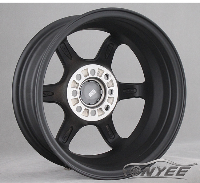картинка Новые диски Rays TE37 R14 4X100/4X110 ET38 J5,5 черные матовые магазин  StreetTuning 