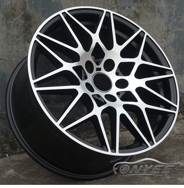 картинка Новые диски BMW AG MGT R18 5x120 ET25 J8,5 черный мат + серебро магазин  StreetTuning 