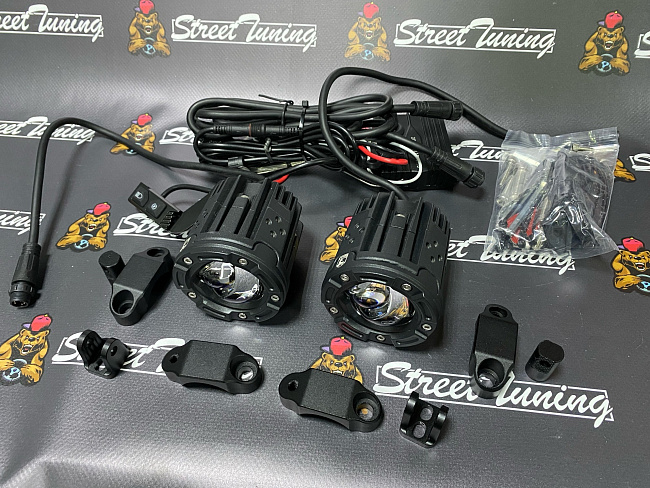 картинка Светодиодные прожекторы-линзы Sanvi S11, комплект 2 шт магазин  StreetTuning 