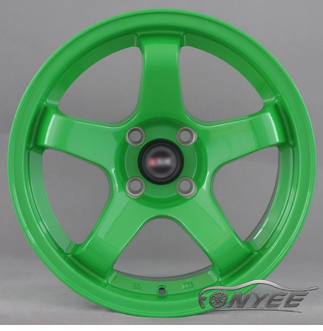 картинка Новые диски Bee*R B5 R15 4x100 ET10 J8 зеленый магазин  StreetTuning 