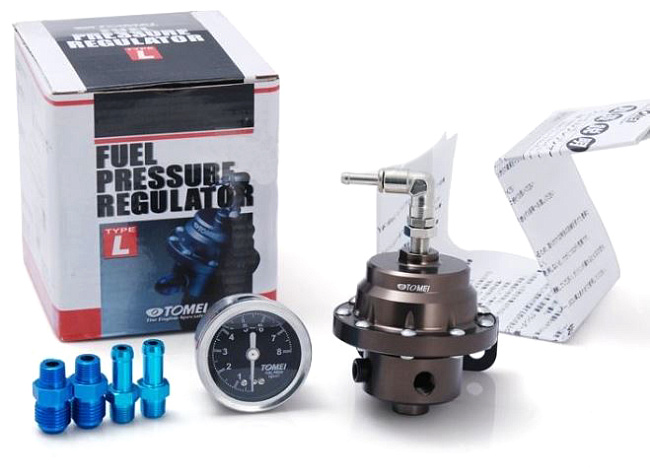 картинка Топливный регулятор Tomei Type-L Style с черным манометром, черный магазин  StreetTuning 