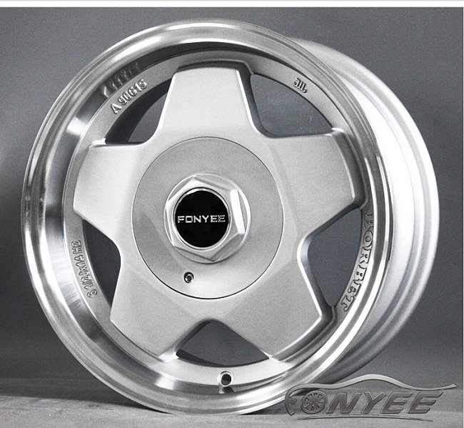 картинка Новые диски Borbet A R17 4х100/4x114,3 ET25 J10 серебро + полированная полка магазин  StreetTuning 
