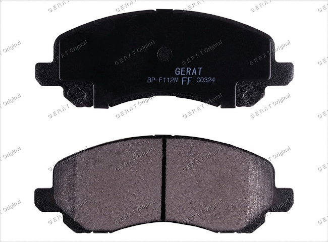 картинка Передние тормозные колодки Gerat BP-F112N (Chrysler Sebring/
Citroёn С4/
Dodge Avenger, Caliber, Stratus/ 
Jeep Compas, Patriot/
Mitsubishi Airtrek, ASX, Chariot Grandis, Delica, Dion, Eclipse, Galant, Grandis, Lancer, Lancer Evolution, Legnum, Outlander) магазин  StreetTuning 