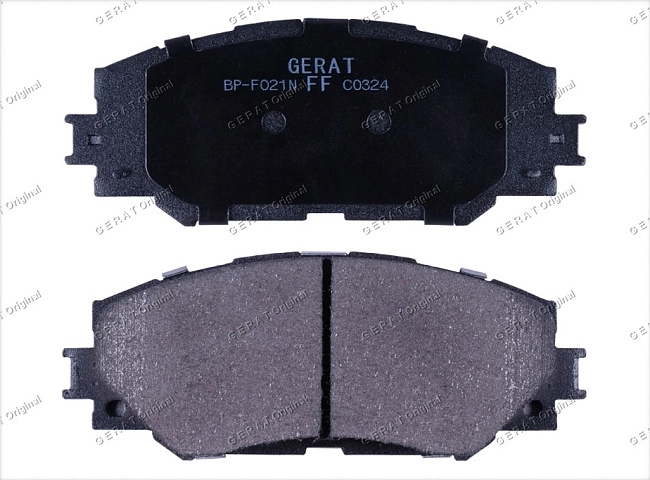 картинка Передние тормозные колодки Gerat BP-F021N (Toyota Allion, Auris, Blade, Corolla, Matrix, Premio, Raum, RAV 4, Townace, Urban Cruiser, Wish) магазин  StreetTuning 