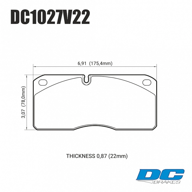 картинка Колодки тормозные DC1027V22 DC brakes Street HD, перед. система STOPTECH HD TOYOTA LC200 / LX570 магазин  StreetTuning 