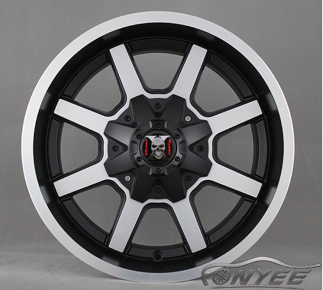 картинка Новые диски Mudder Xtreme XM-304 R17 5x114,3/127 ET0 J9 серебро + черный мат магазин  StreetTuning 