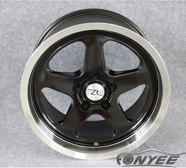 картинка Новые диски ZR R17 5x114,3 ET20 J10 черные + полированная полка магазин  StreetTuning 