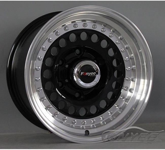картинка Новые диски Raguna D-Force AKRO R15 6X139,7 ET-15 J8,5 серебро + черный глянец магазин  StreetTuning 