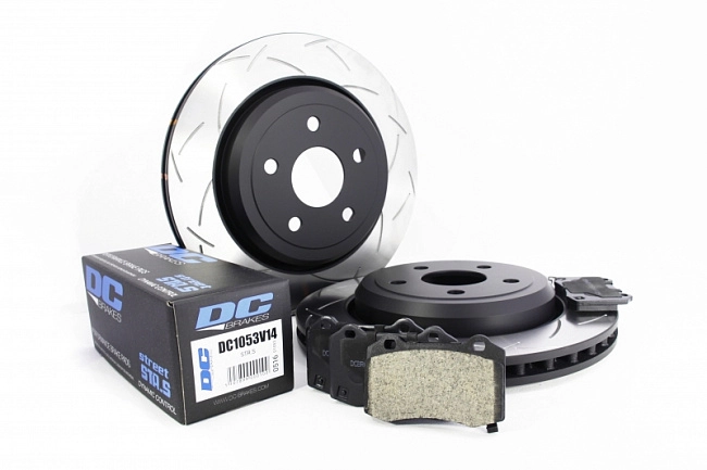 картинка КОМПЛЕКТ ЗАДНИЙ Тормозные диски DBA 42633S T3+колодки DC brakes STR.S JEEP GRAND CHEROKEE SRT8 09-> магазин  StreetTuning 