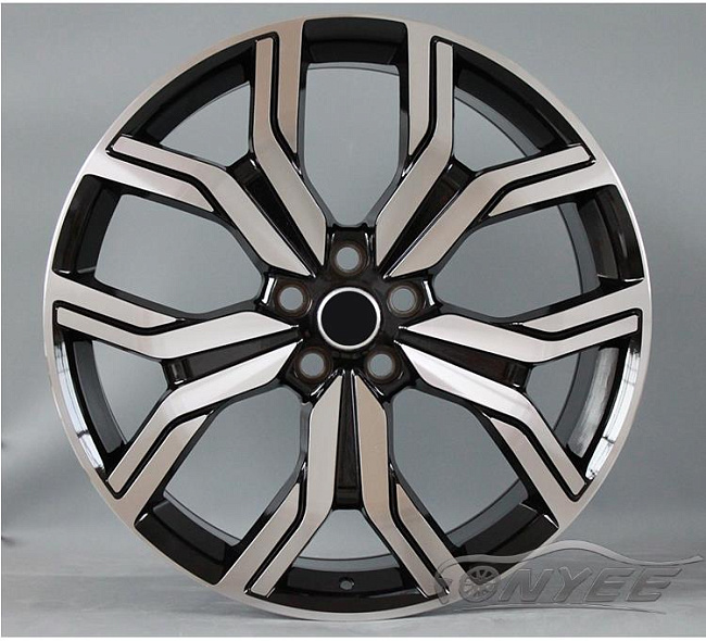 картинка Новые диски Overfinch #2 R20 5x120 ET45 J9,5 черные с серебром магазин  StreetTuning 