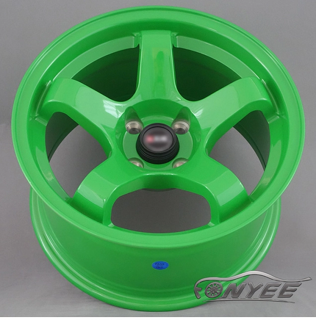 картинка Новые диски Bee*R B5 R15 4x100 ET10 J8 зеленый магазин  StreetTuning 
