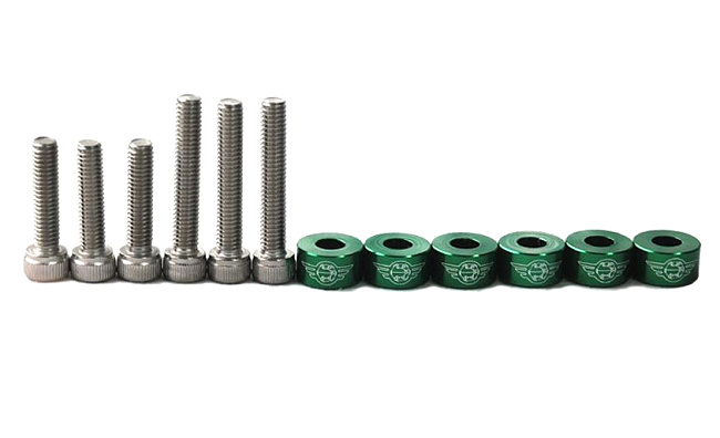картинка Болты Epman для VTEC соленоида на Honda 6 шт, зеленые магазин  StreetTuning 