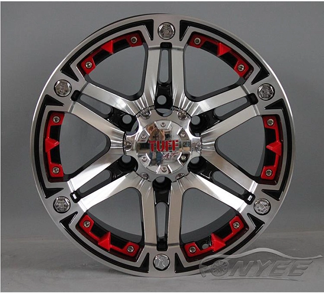 картинка Новые диски TUFF R16 6X139,7 ET-10 J8 серебряные магазин  StreetTuning 