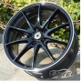 Новые диски Rays G25 R17 5X100 ET40 J7 черные глянцевые + серебристая окантовка